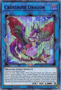 Crossrose Dragon (Blue) [LDS2-EN114] Ultra Rare | Good Games Adelaide SA