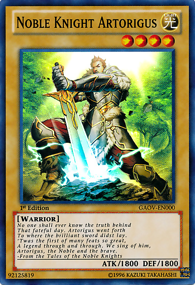 Noble Knight Artorigus [GAOV-EN000] Super Rare | Good Games Adelaide SA
