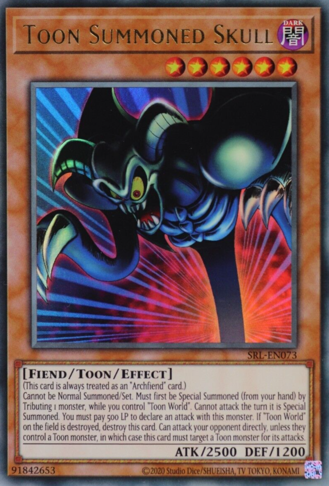 Toon Summoned Skull (25th Anniversary) [SRL-EN073] Ultra Rare | Good Games Adelaide SA