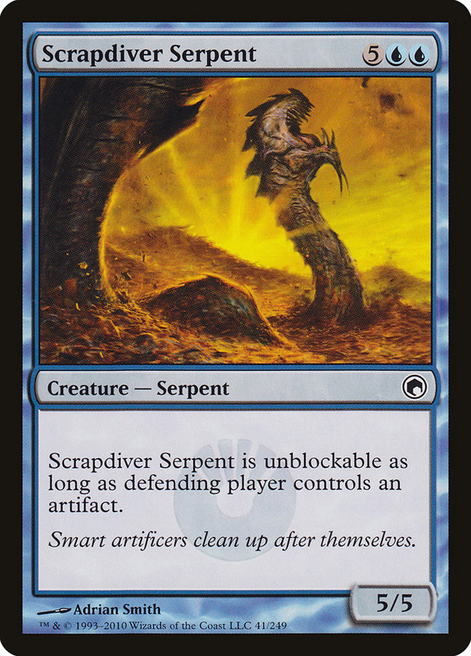 Scrapdiver Serpent [Scars of Mirrodin] | Good Games Adelaide SA