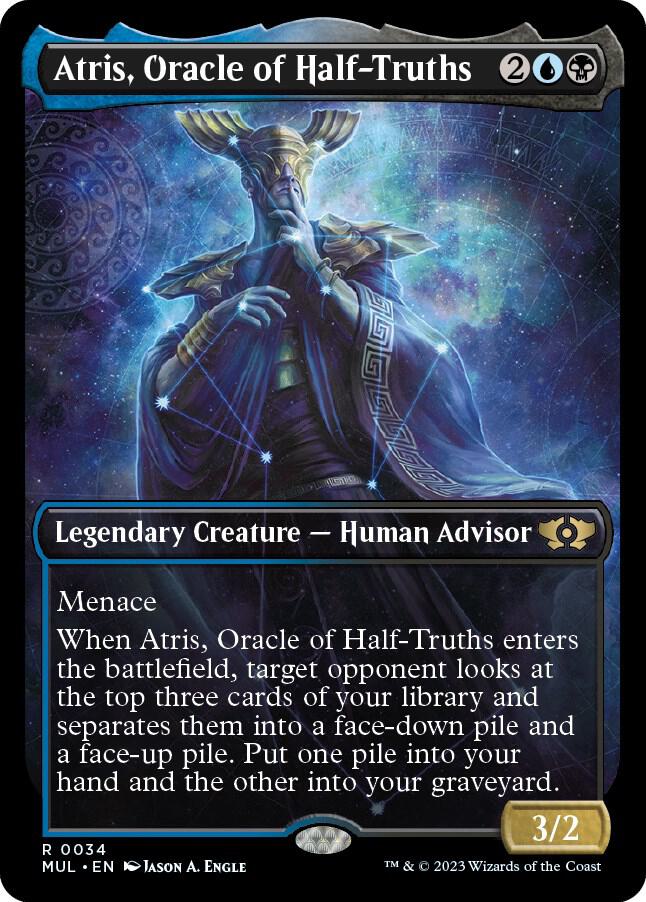Atris, Oracle of Half-Truths 34 (March of the Machine: Multiverse Legends)  - Showcase Foil | Good Games Adelaide SA