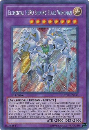 Elemental HERO Shining Flare Wingman [LCGX-EN050] Secret Rare | Good Games Adelaide SA