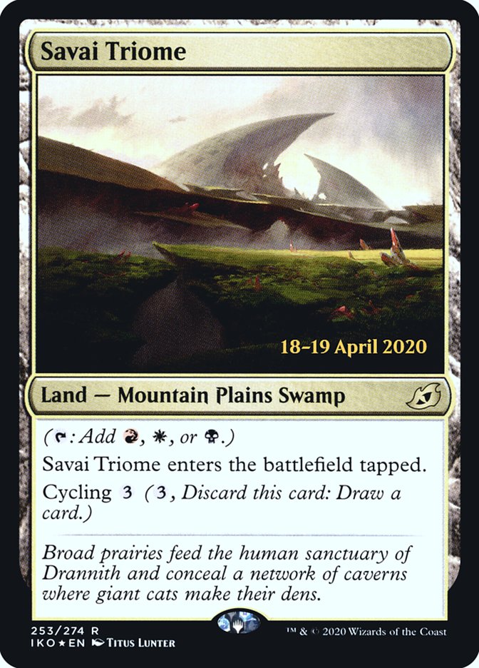 Savai Triome  [Ikoria: Lair of Behemoths Prerelease Promos] | Good Games Adelaide SA