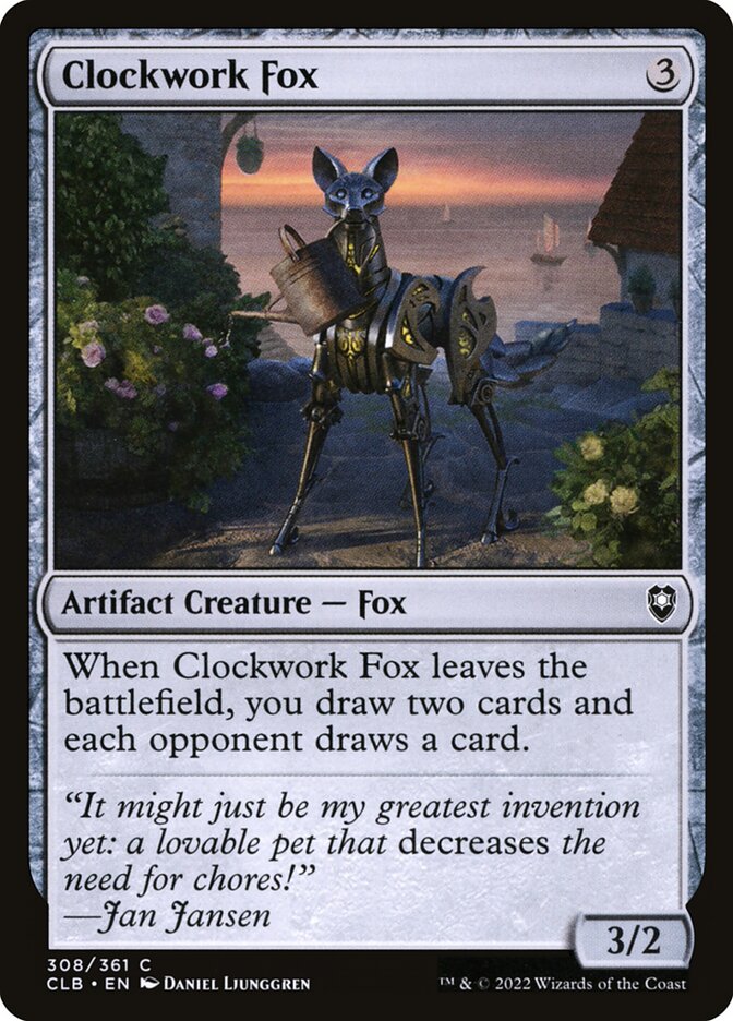 Clockwork Fox 308 (Commander Legends: Battle for Baldur's Gate)  | Good Games Adelaide SA