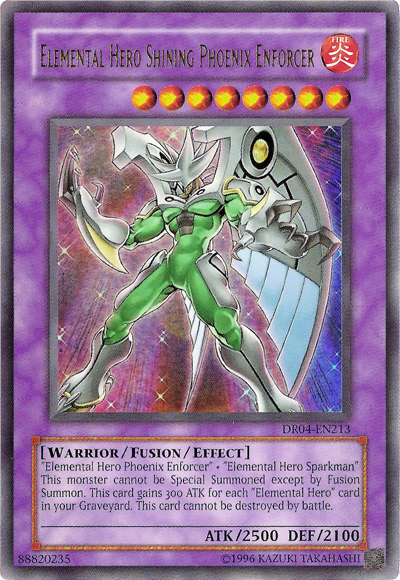 Elemental HERO Shining Phoenix Enforcer [DR04-EN213] Ultra Rare | Good Games Adelaide SA