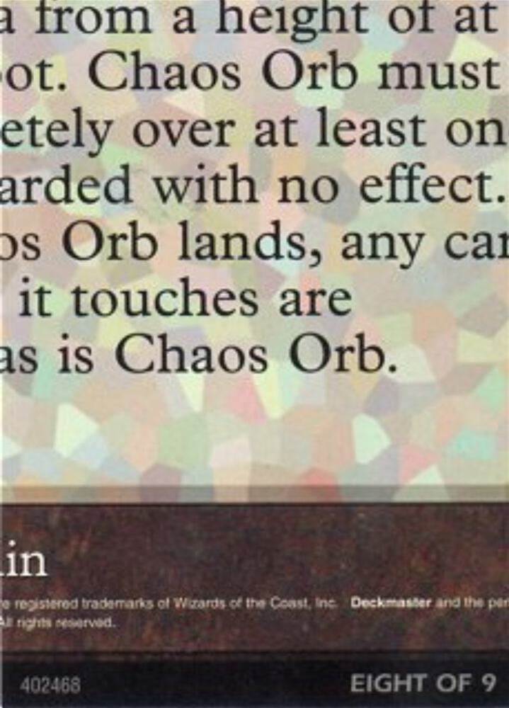 Chaos Orb 8 of 9 Ultra Pro Puzzle Quest 1 (Media Promos)  | Good Games Adelaide SA