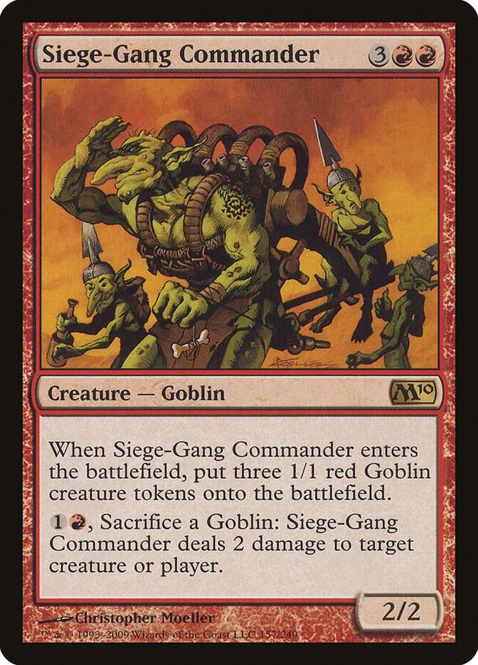 Siege-Gang Commander 157/249 (Magic 2010 (M10))  | Good Games Adelaide SA