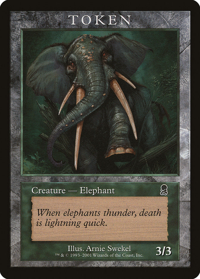 Elephant Token (Odyssey) [Magic Player Rewards 2002] | Good Games Adelaide SA