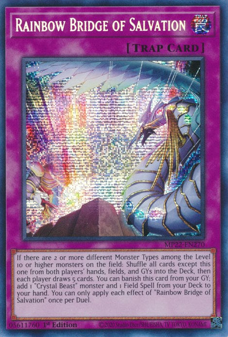 Rainbow Bridge of Salvation [MP22-EN270] Prismatic Secret Rare | Good Games Adelaide SA