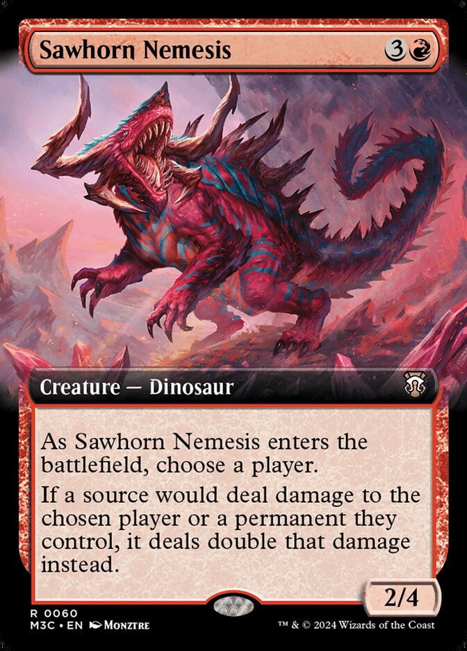 Sawhorn Nemesis 60/411 (Commander: Modern Horizons 3)  - Extended Art | Good Games Adelaide SA