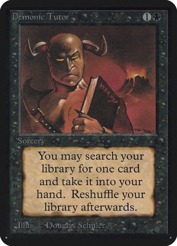 Demonic Tutor  (Alpha Edition)  | Good Games Adelaide SA