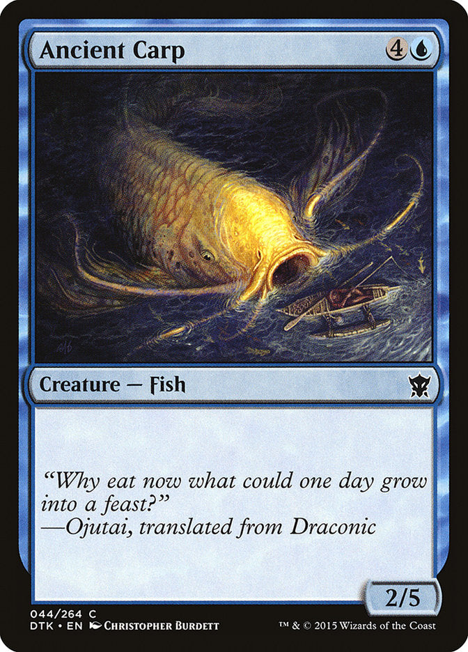Ancient Carp 44 (Dragons of Tarkir)  - Foil | Good Games Adelaide SA