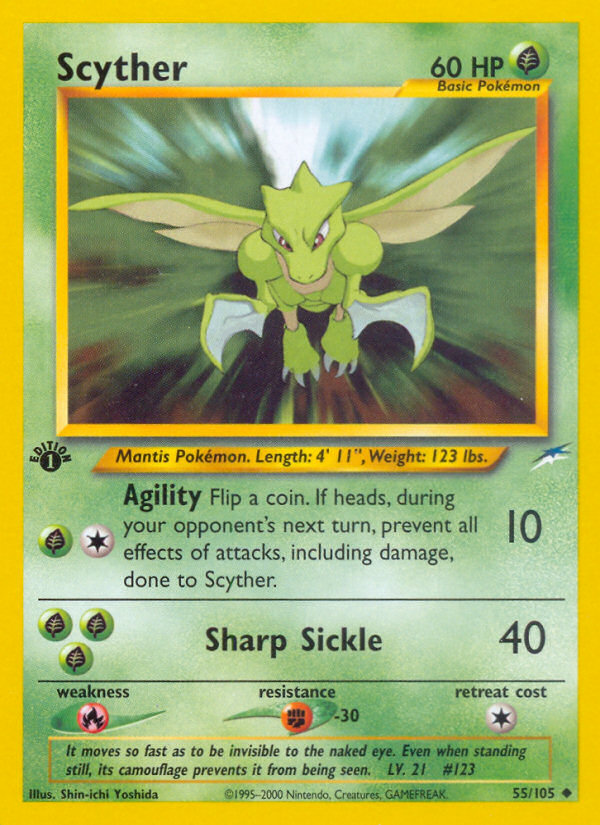 Scyther (55/105) [Neo Destiny 1st Edition] | Good Games Adelaide SA