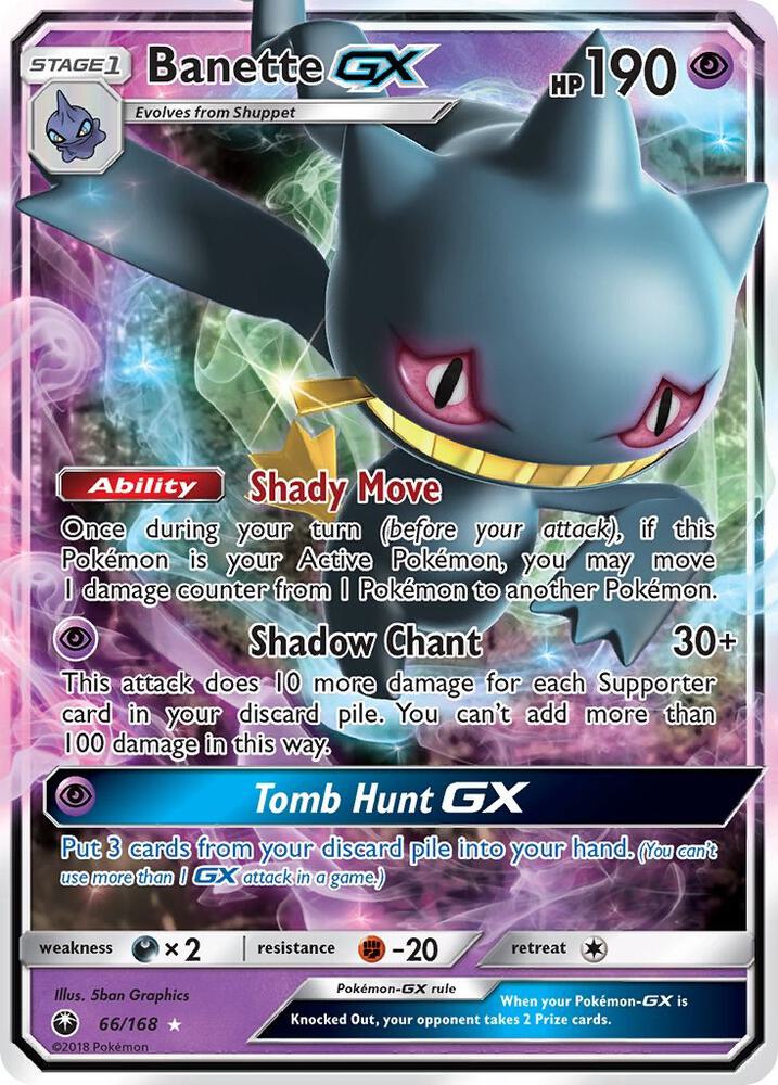 Banette GX 66/168 (SM - Celestial Storm)  - Holofoil | Good Games Adelaide SA