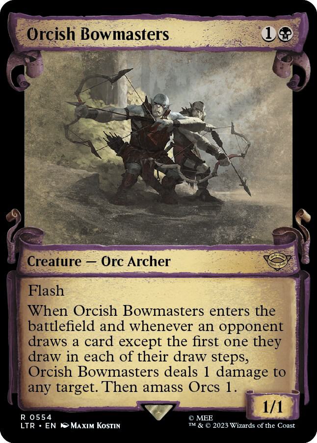 Orcish Bowmasters 554 (Universes Beyond: The Lord of the Rings: Tales of Middle-earth)  - Showcase Scroll | Good Games Adelaide SA