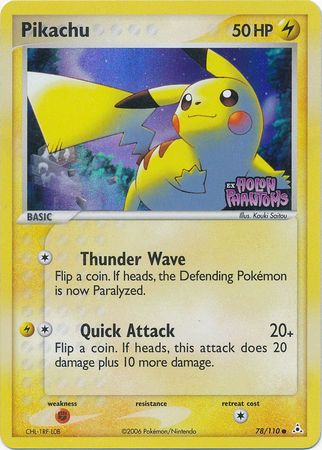 Pikachu (78/110) (Stamped) [EX: Holon Phantoms] | Good Games Adelaide SA