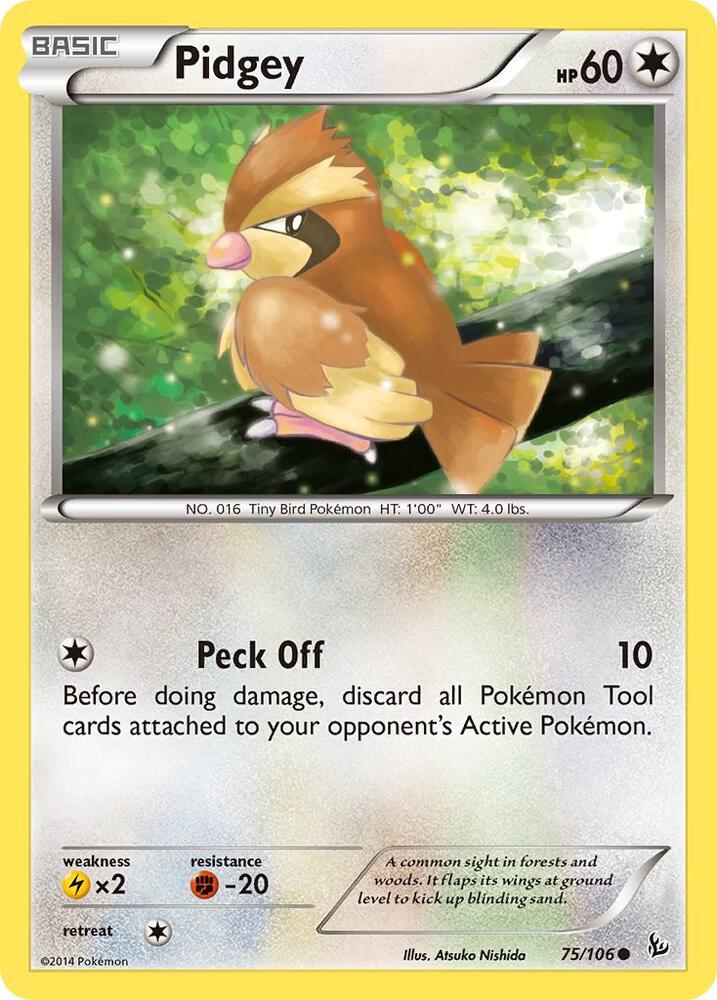 Pidgey 75/106 (XY - Flashfire)  | Good Games Adelaide SA
