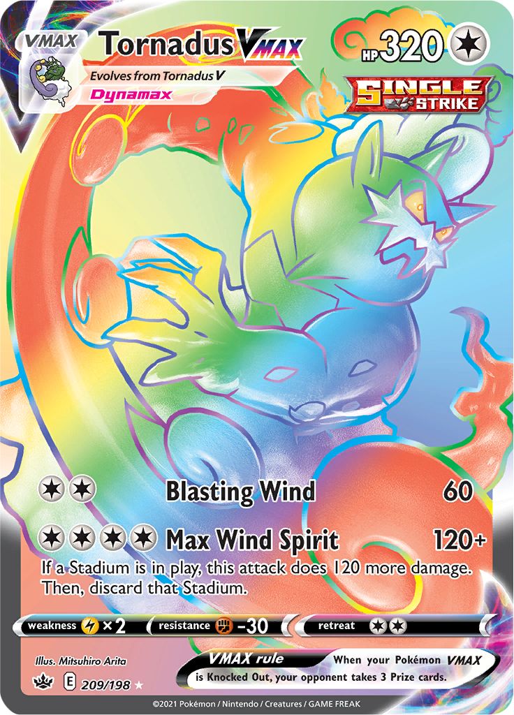 Tornadus VMAX (209/198) [Sword & Shield: Chilling Reign] | Good Games Adelaide SA