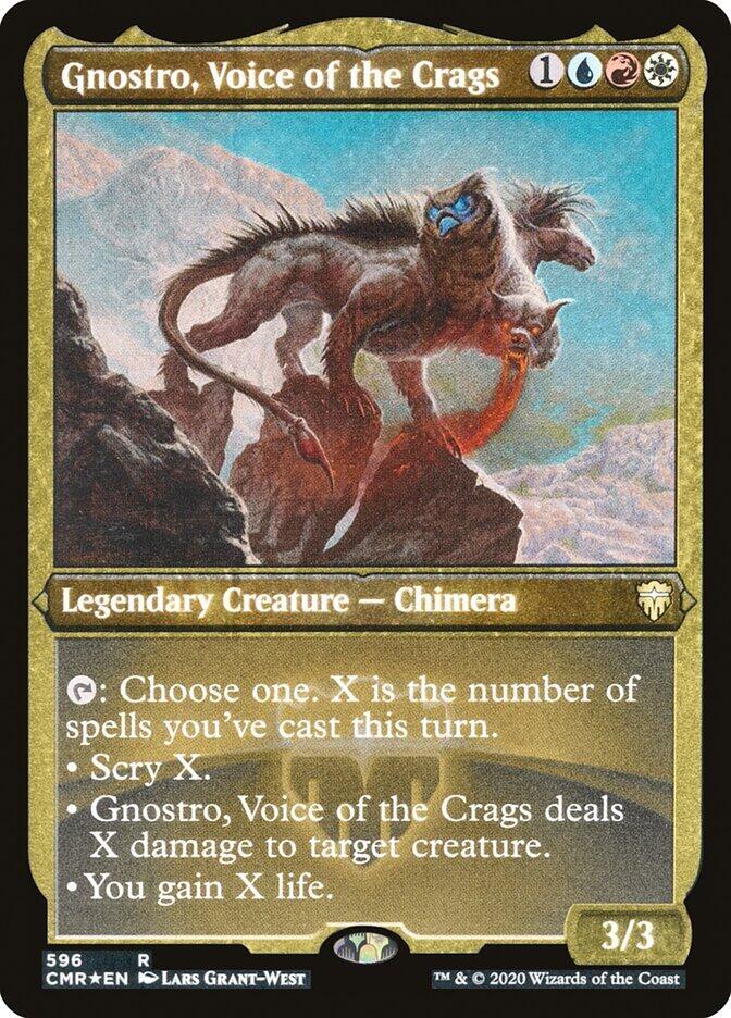 Gnostro Voice of the Crags Foil Etched 596 (Commander Legends)  - Foil | Good Games Adelaide SA