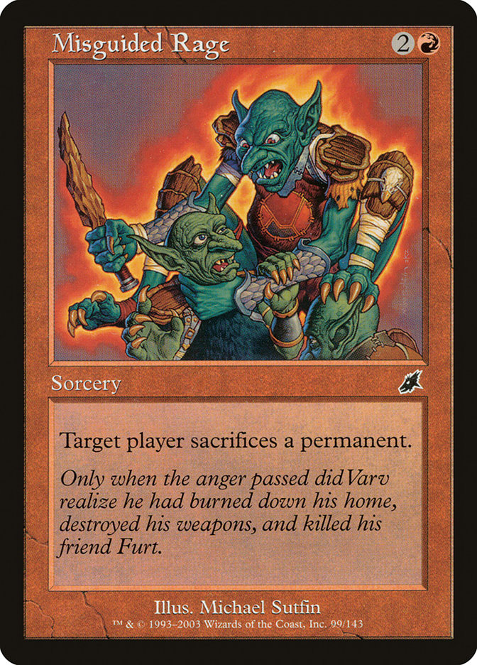 Misguided Rage 99 (Scourge)  - Foil | Good Games Adelaide SA