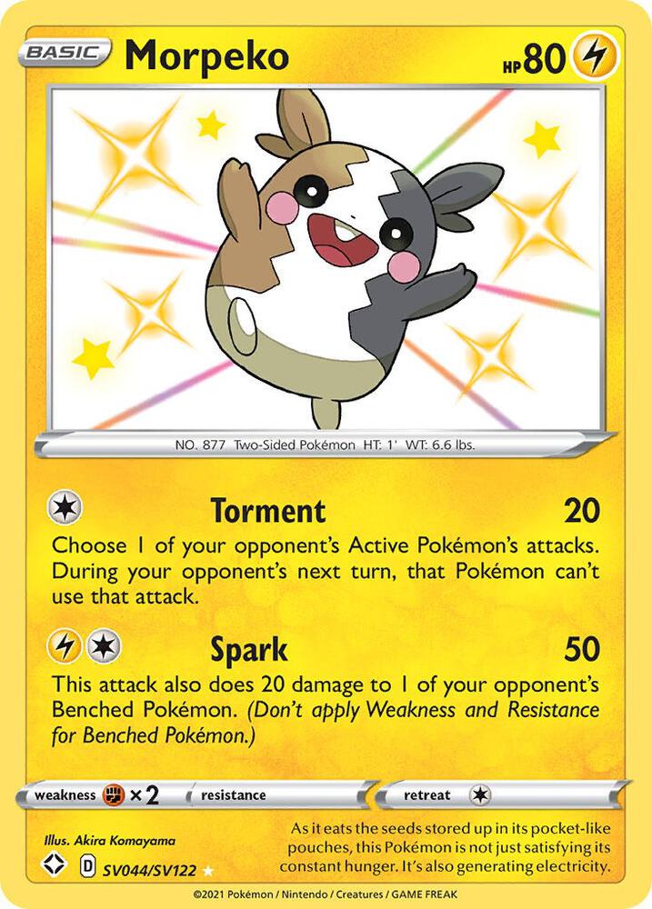 Morpeko SV044/SV122 (Shining Fates: Shiny Vault)  - Holofoil | Good Games Adelaide SA