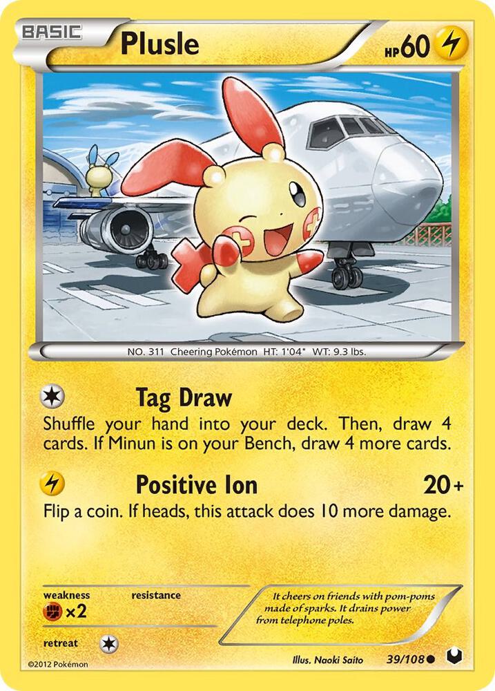 Plusle 39/108 (Dark Explorers)  - Reverse Holofoil | Good Games Adelaide SA