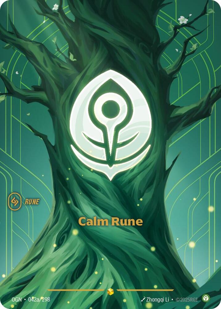 Calm Rune 042a/298 (Origins)  - Foil | Good Games Adelaide SA