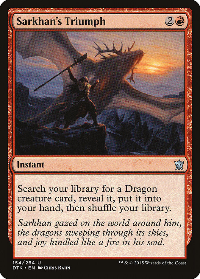 Sarkhan's Triumph 154 (Dragons of Tarkir)  - Foil | Good Games Adelaide SA