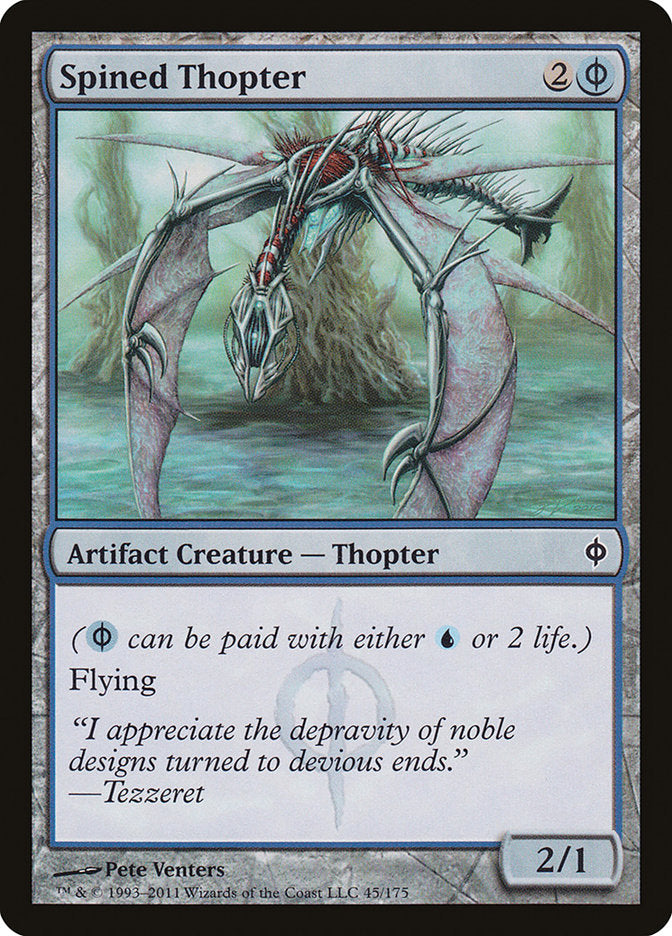 Spined Thopter 45 (New Phyrexia)  - Foil | Good Games Adelaide SA