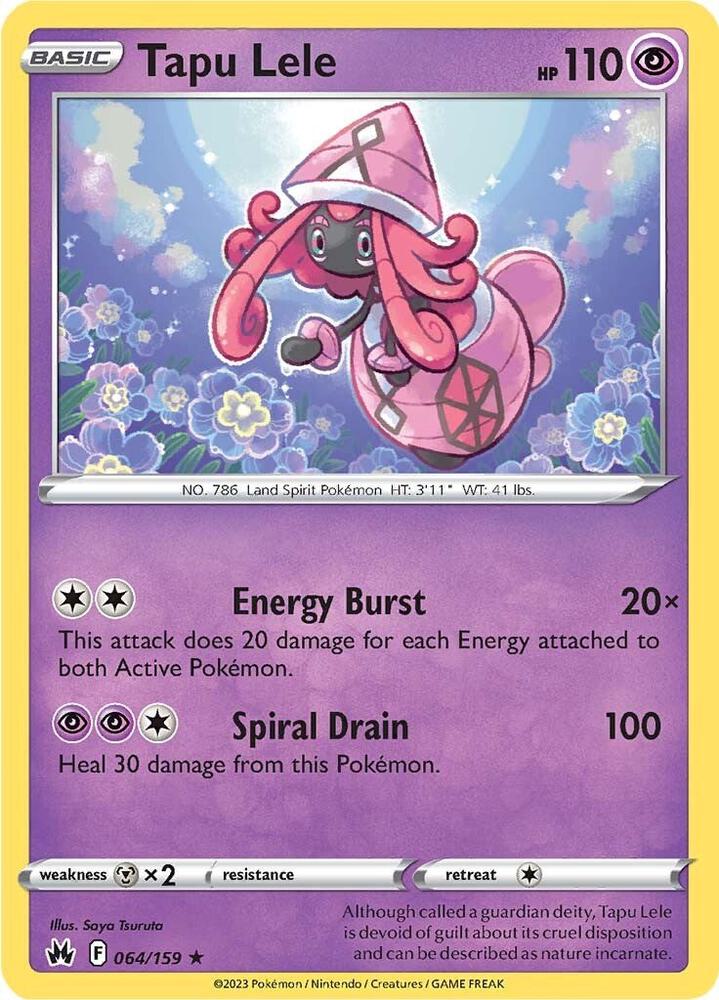 Tapu Lele 064/159 (Crown Zenith)  - Holofoil | Good Games Adelaide SA
