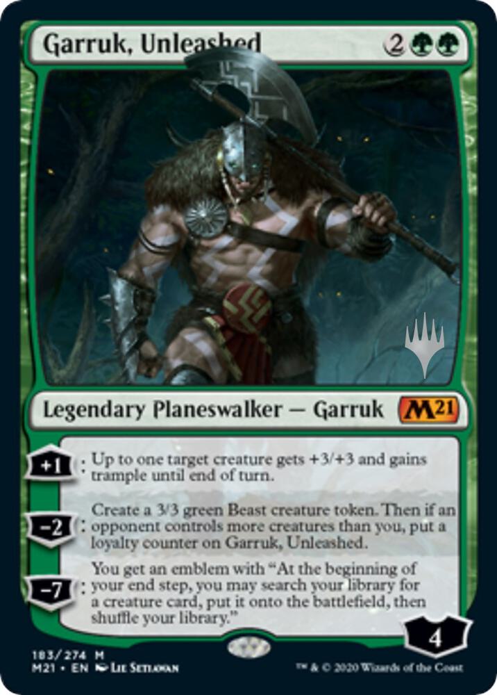 Garruk Unleashed 183 (Promo Pack: Core Set 2021)  | Good Games Adelaide SA