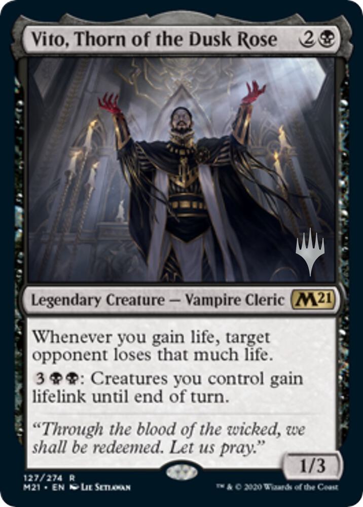 Vito Thorn of the Dusk Rose 127 (Promo Pack: Core Set 2021)  | Good Games Adelaide SA