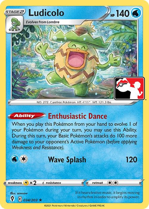 Ludicolo Series 2 034/203 (Prize Pack Series Cards)  | Good Games Adelaide SA