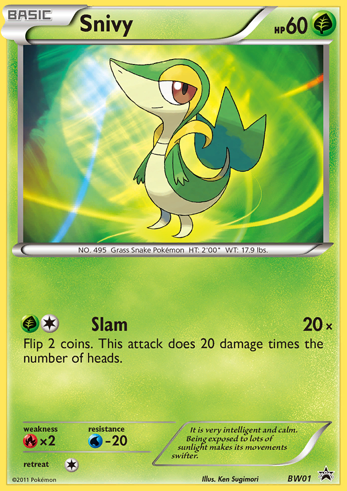 Snivy (BW01) [Black & White: Black Star Promos] | Good Games Adelaide SA