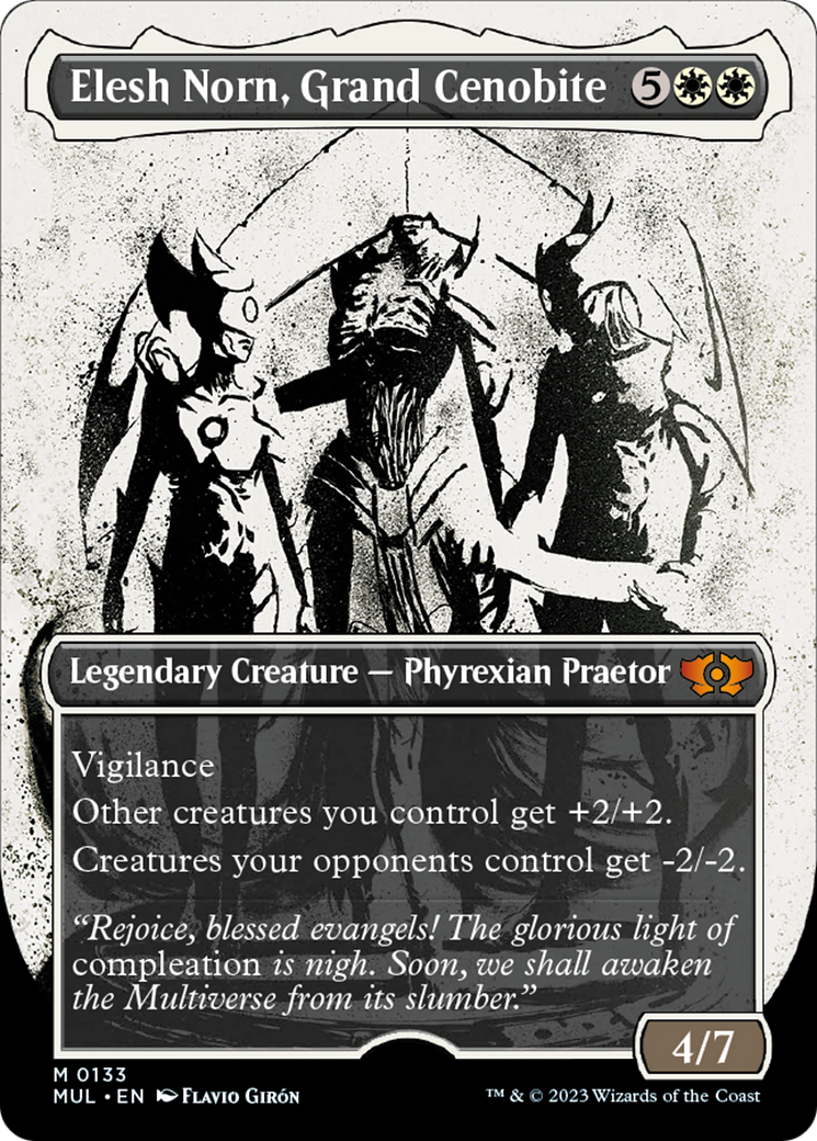 Elesh Norn, Grand Cenobite (Borderless) (Halo Foil) [Multiverse Legends] | Good Games Adelaide SA