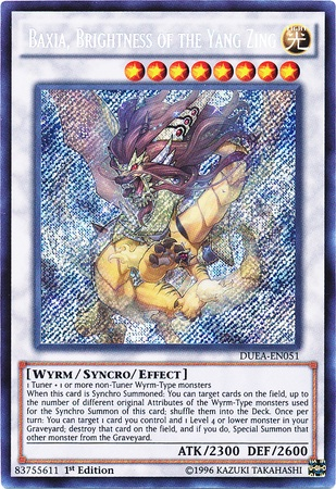 Baxia, Brightness of the Yang Zing [DUEA-EN051] Secret Rare | Good Games Adelaide SA
