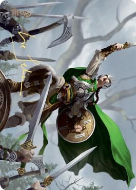 Maja Bretagard Protector Art Card Gold Stamped Signature 61 (Art Series: Kaldheim)  | Good Games Adelaide SA
