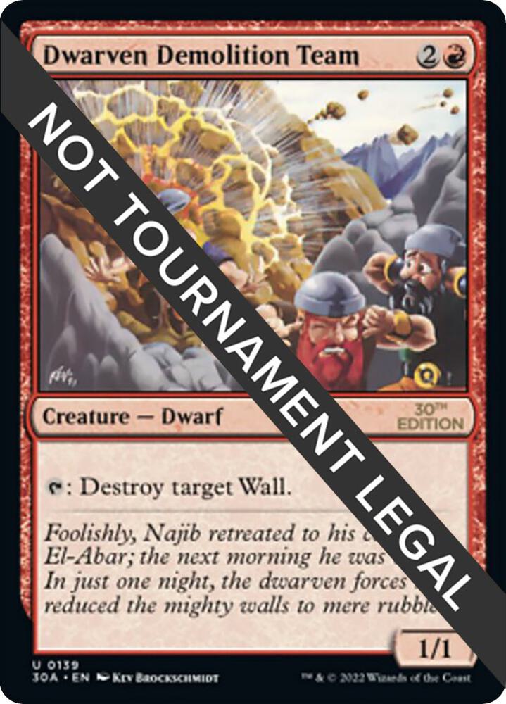 Dwarven Demolition Team 139/594 (30th Anniversary Edition)  | Good Games Adelaide SA