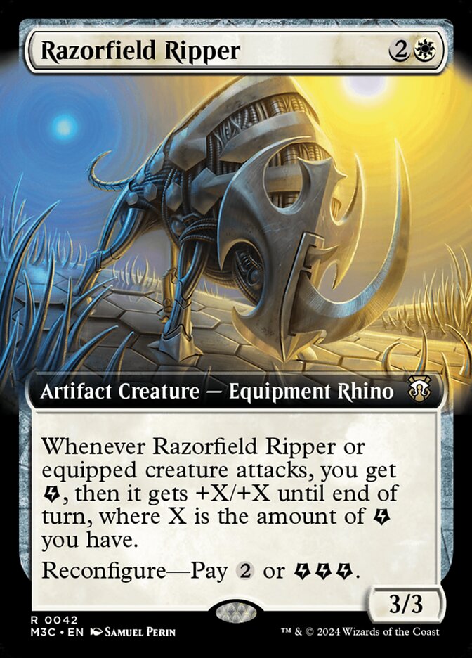 Razorfield Ripper 42/411 (Commander: Modern Horizons 3)  - Extended Art | Good Games Adelaide SA