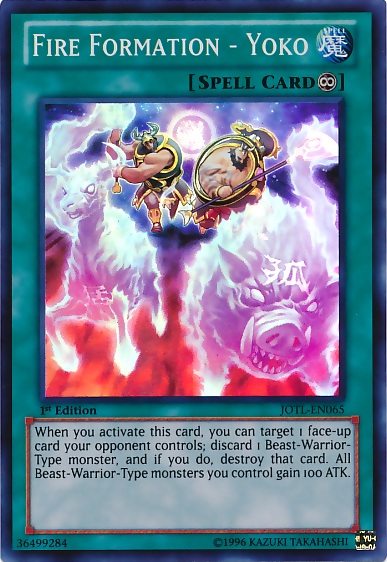 Fire Formation - Yoko [JOTL-EN065] Super Rare | Good Games Adelaide SA
