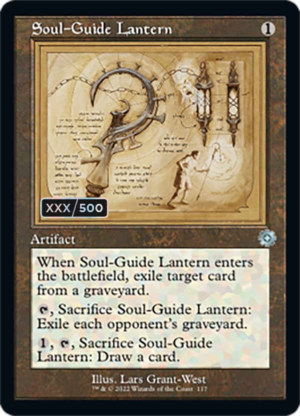 Soul-Guide Lantern (Retro Schematic) (Serial Numbered) [The Brothers' War Retro Artifacts] | Good Games Adelaide SA