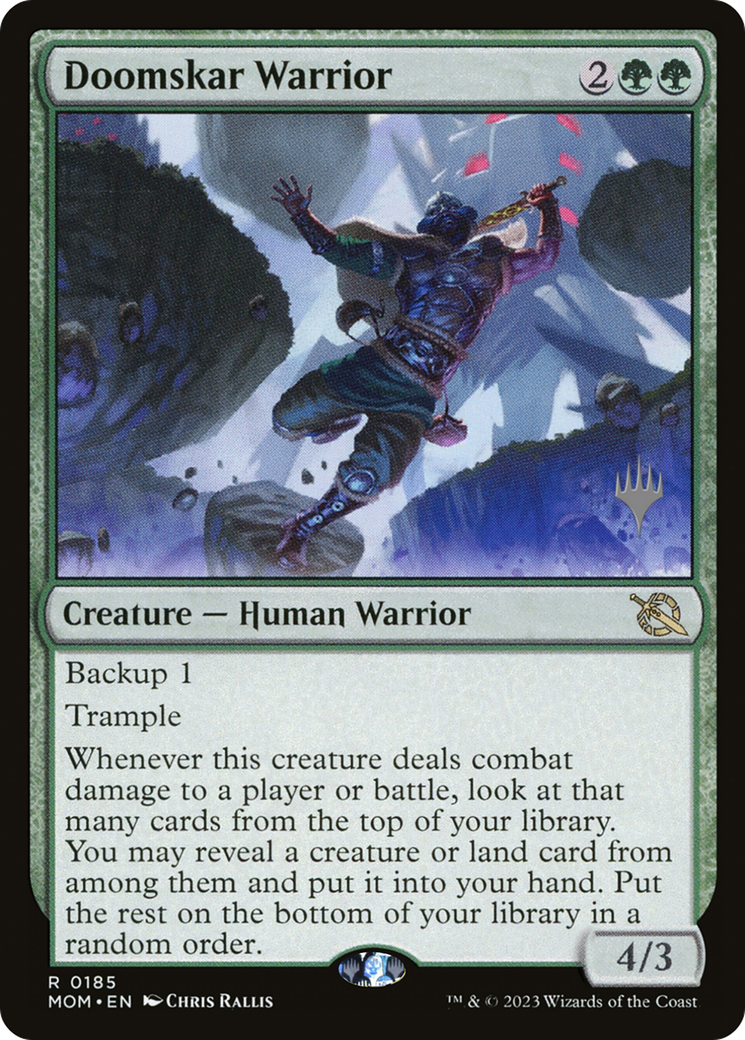 Doomskar Warrior (Promo Pack) [March of the Machine Promos] | Good Games Adelaide SA