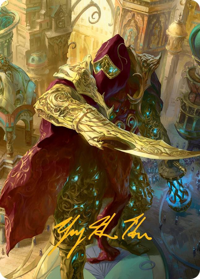 Baral Chief of Compliance Art Card Gold Stamped Signature 68 (Art Series: March of the Machine)  | Good Games Adelaide SA