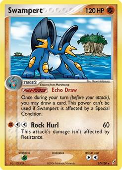 Swampert 27 100 EX Crystal Guardians 027/100 (Deck Exclusives)  - Holofoil | Good Games Adelaide SA