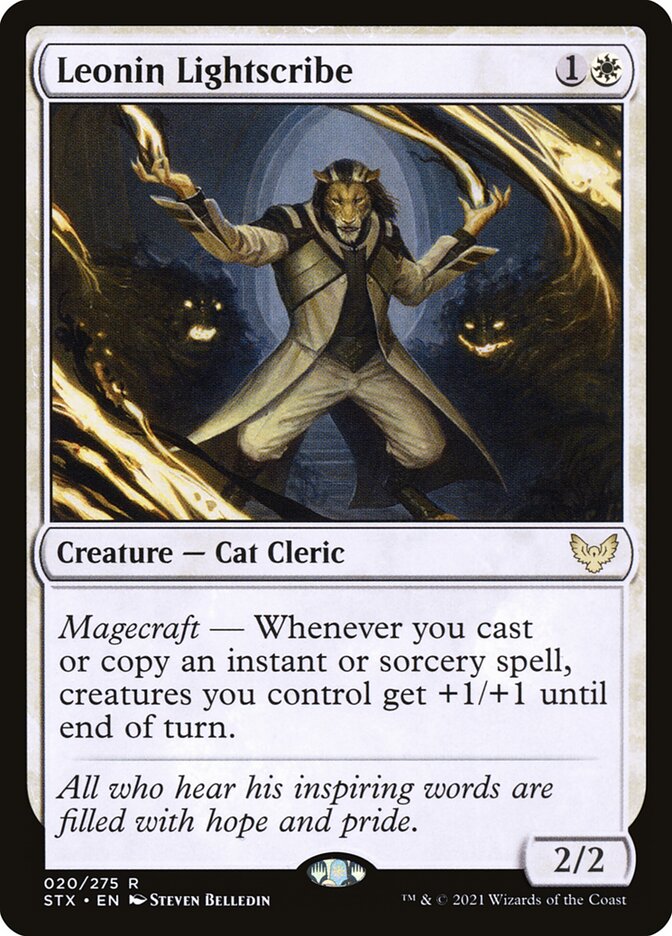Leonin Lightscribe 20 (Strixhaven: School of Mages)  - Foil | Good Games Adelaide SA