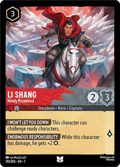Li Shang Newly Promoted 133/204 (Archazia's Island)  - Cold Foil | Good Games Adelaide SA