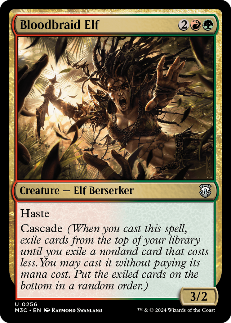 Bloodbraid Elf (Ripple Foil) [Modern Horizons 3 Commander] | Good Games Adelaide SA
