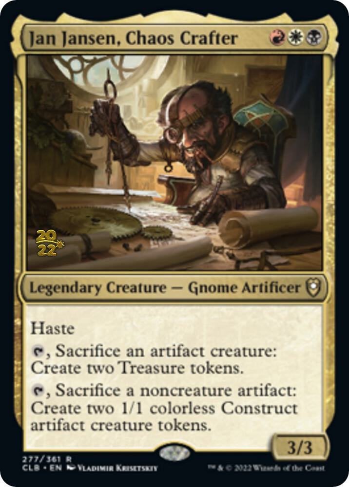 Jan Jansen Chaos Crafter 277 (Prerelease Cards)  - Foil | Good Games Adelaide SA