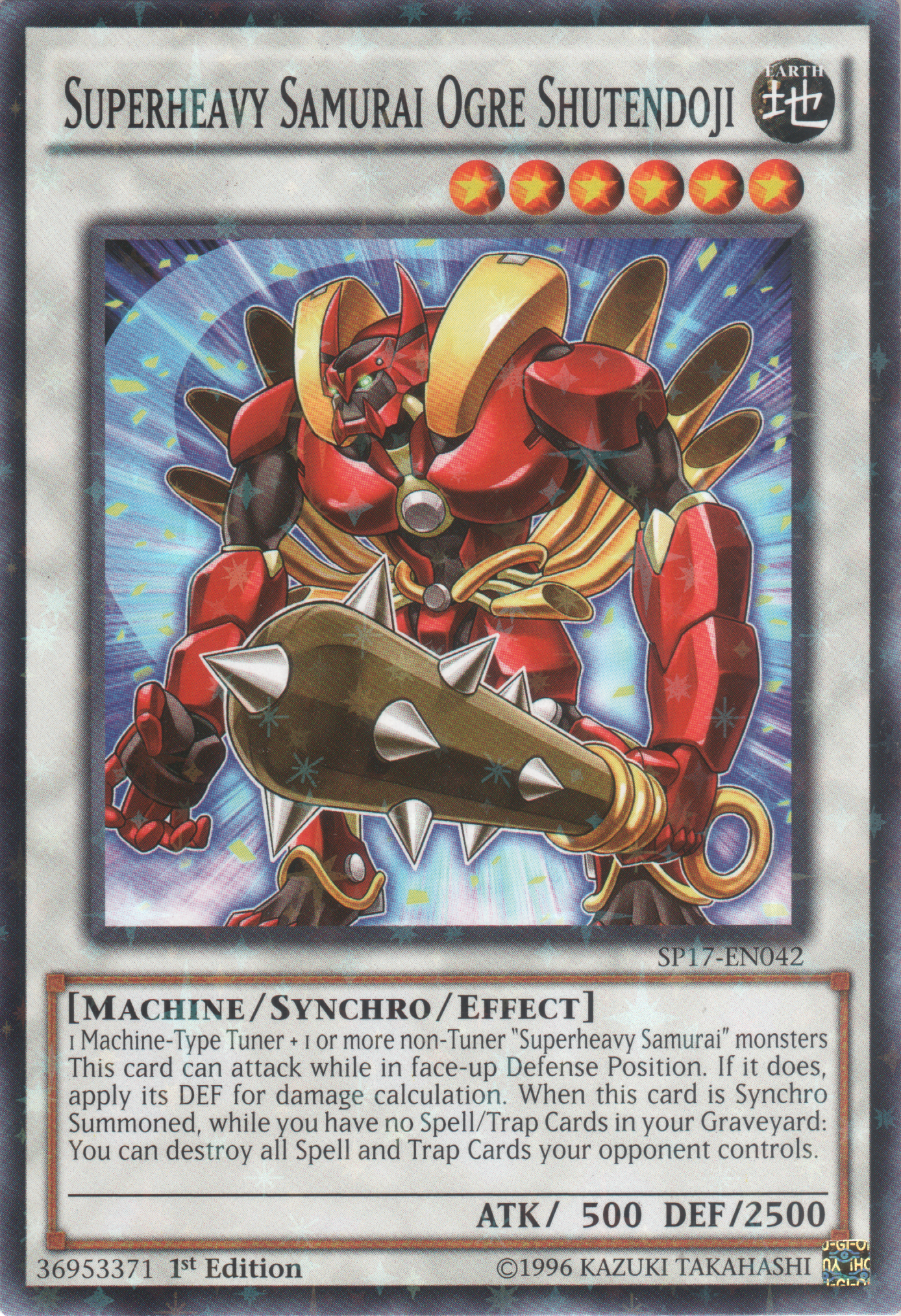 Superheavy Samurai Ogre Shutendoji [SP17-EN042] Starfoil Rare | Good Games Adelaide SA