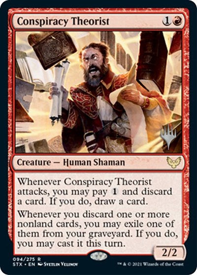 Conspiracy Theorist (Promo Pack) [Strixhaven: School of Mages Promos] | Good Games Adelaide SA
